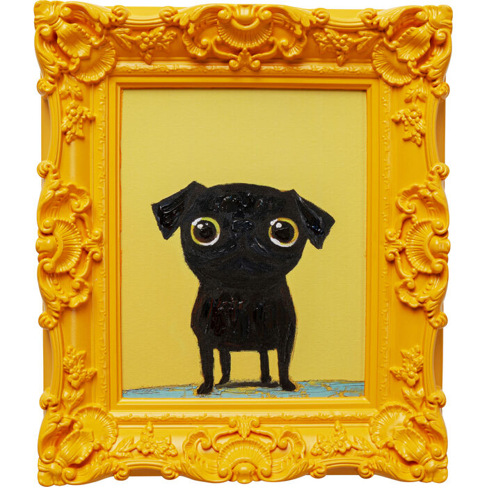 Φωτογραφία προϊόντος: KARE Framed Picture Sweet Dog Eyes 30x35cm - Κίτρινο