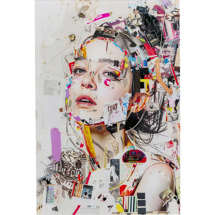Φωτογραφία προϊόντος: KARE Glass Picture Artsy Portrait Side 80x120cm, Πολύχρωμο