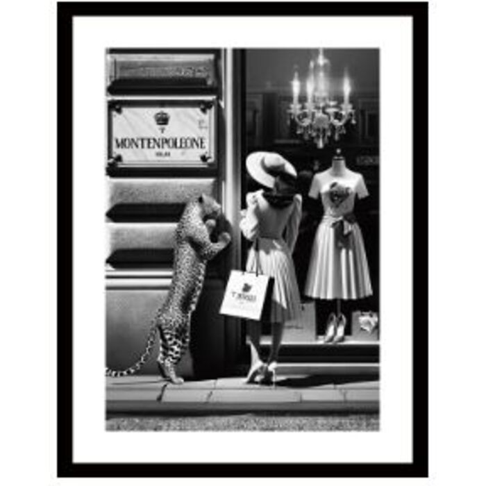 Φωτογραφία προϊόντος: KARE Framed Picture Window Shopping 80x120cm - Μαύρο