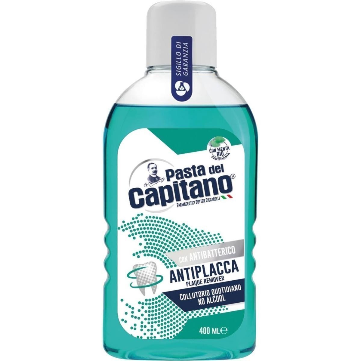 Φωτογραφία προϊόντος: Pasta Del Capitano, Plaque Remover Mouthwash, Στοματικό Διάλυμα κατα της Πλάκας 400ml