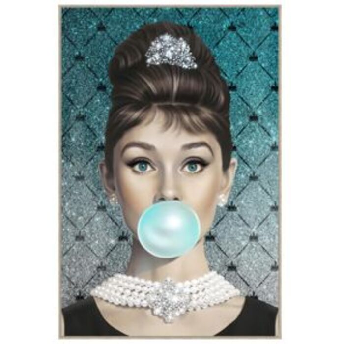Φωτογραφία προϊόντος: KARE Framed Picture Muse Bubble Diva 80x120cm - Μπλε
