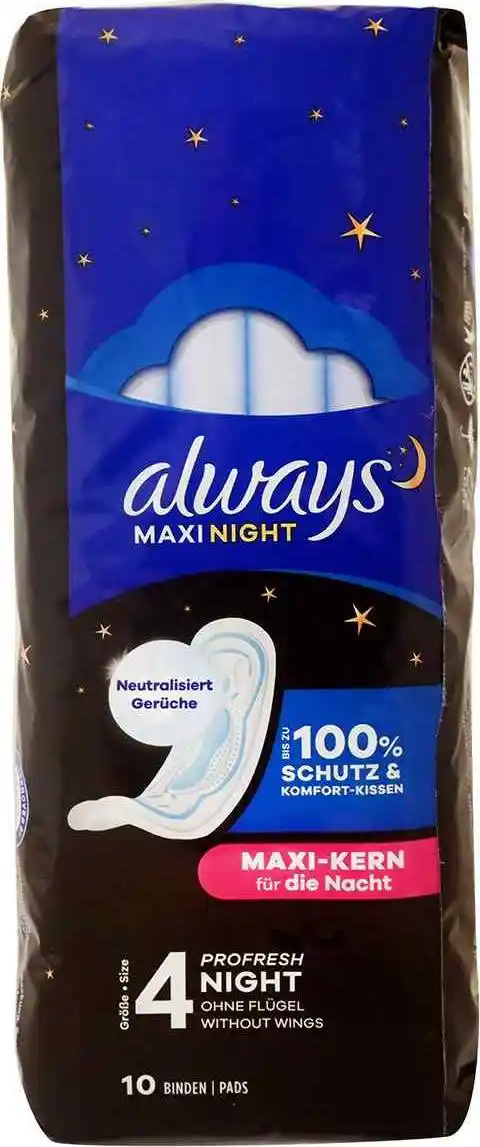 Φωτογραφία προϊόντος: Always Maxi Profresh Night Σερβιέτες Size 3 10τεμ