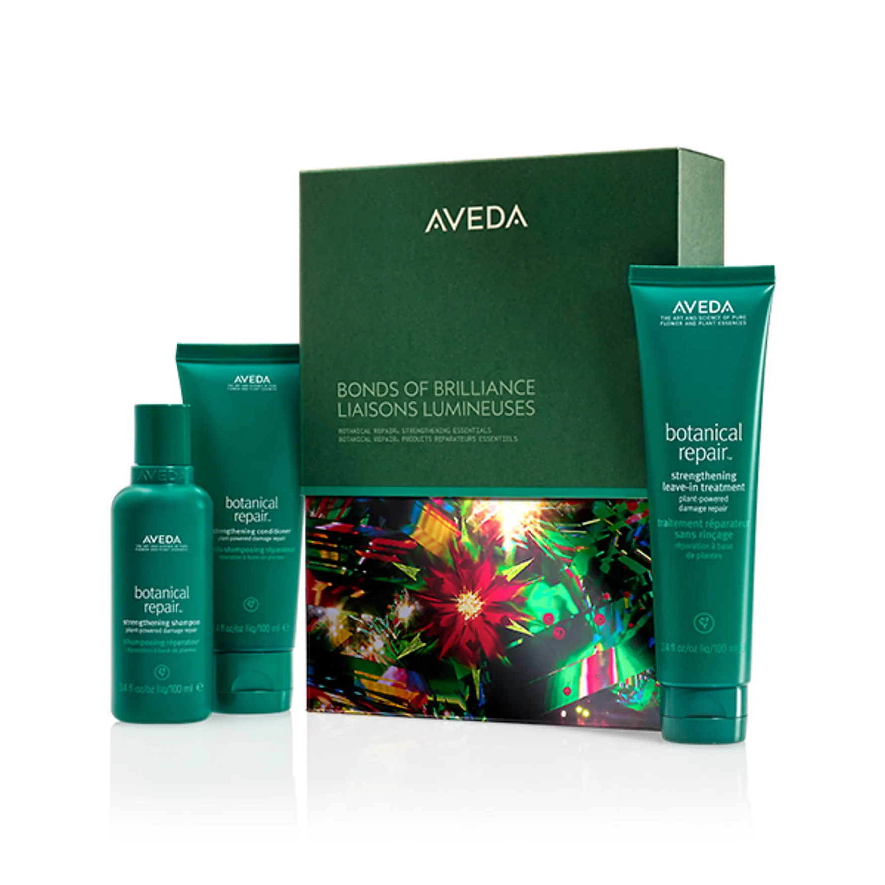 Φωτογραφία προϊόντος: Aveda Σετ Περιποίησης Μαλλιών Bonds of Brilliance Botanical Repair Strengthening Essentials: Strengthening Shampoo 100ml + Strengthening Conditioner 100ml + Strengthening Leave-in
