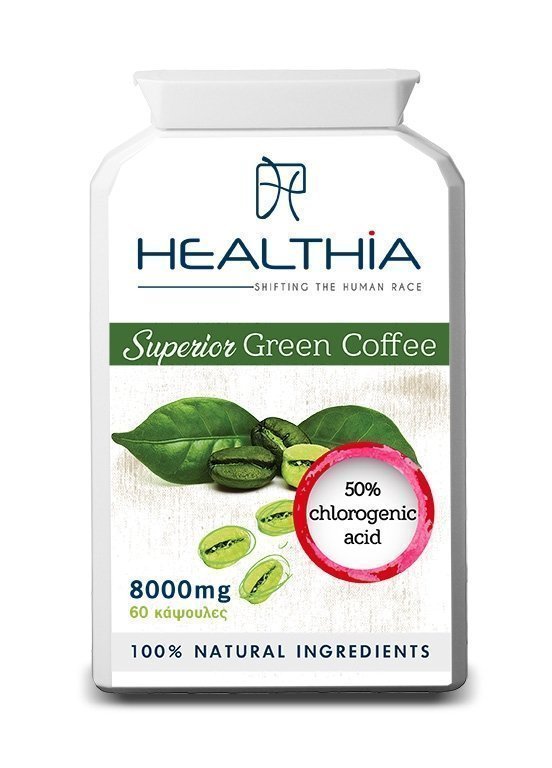 Φωτογραφία προϊόντος: HEALTHIA Superior Green Coffee 800mg, 60caps