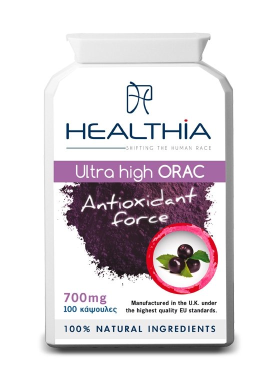 Φωτογραφία προϊόντος: HEALTHIA Ultra High Orac 700mg,100 caps
