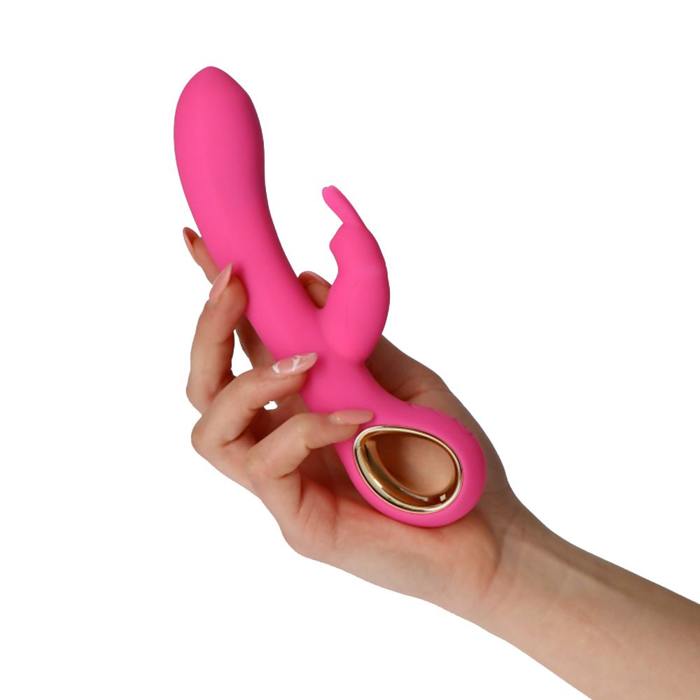 Φωτογραφία προϊόντος: Toyz4Lovers Handy Handle Grip Hot Pink 19cm – Θερμαινόμενος Δονητής Rabbit με Λαβή