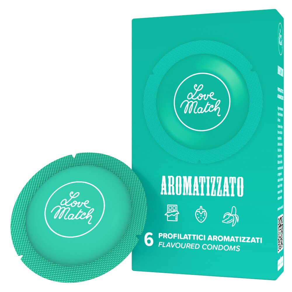 Φωτογραφία προϊόντος: Love Match Aromatised – Αρωματικά Προφυλακτικά με Γεύσεις 6τμχ