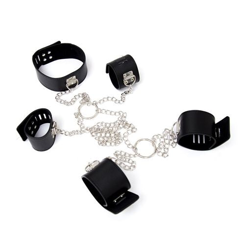 Φωτογραφία προϊόντος: Toyz4Lovers Fetish Art Full Body Kit – Σετ Δεσμών με Αλυσίδες, Χειροπέδες & Περιλαίμιο