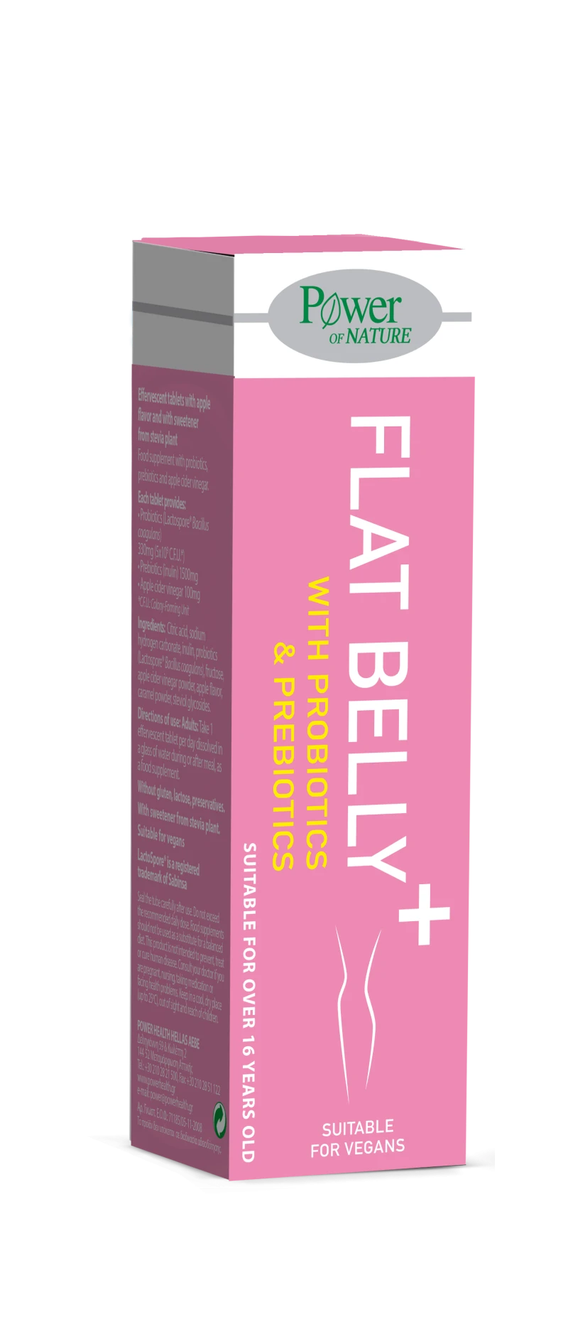 Φωτογραφία προϊόντος: Power Health Flat Belly Stevia με Προβιοτικά και Πρεβιοτικά 10 αναβράζοντα δισκία