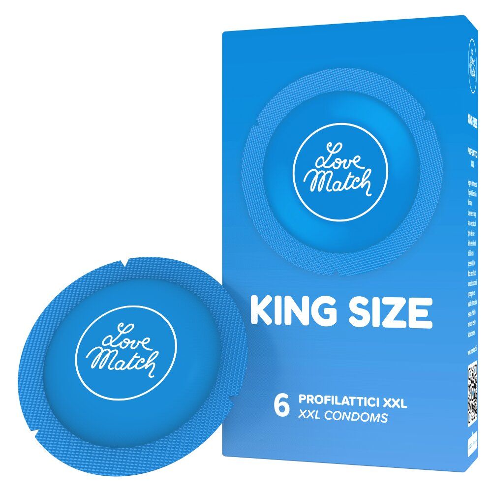 Φωτογραφία προϊόντος: Love Match King Size – Προφυλακτικά XXL για Μεγαλύτερη Άνεση (6 τμχ)