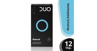 Φωτογραφία προϊόντος: DUO Natural Προφυλακτικά Κανονικά &amp; Διαχρονικά για Φυσική Απόλαυση, 12τεμχ