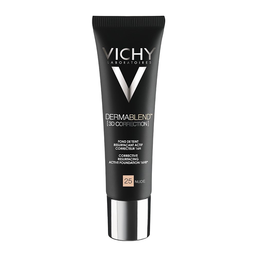 Φωτογραφία προϊόντος: VICHY Dermablend 3D Διόρθωση 16ωρών Make up, Επιδερμίδα με Τάση Ακμής Νο 25 NUDE, 30ml