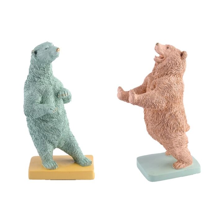 Φωτογραφία προϊόντος: KARE Βιβλιοστάτες Bear Party Πολυρεσίνη Μπλε/Ροζ (Σετ 2 Τεμάχια) 10,7x15,2x30,2 εκ. - Μπλε - 11Μx15Πx30Υ