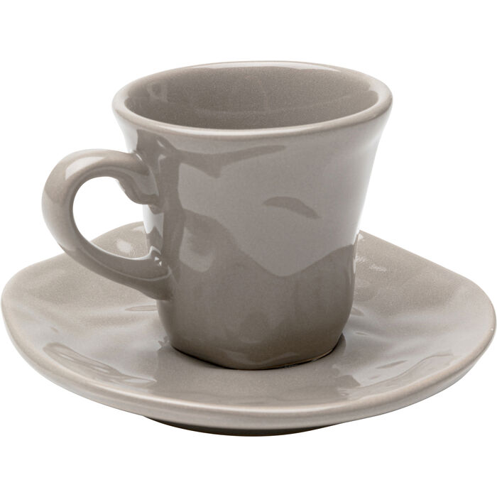 Φωτογραφία προϊόντος: KARE Espresso Cup Organic Grey (2/part) - Γκρι - 12Μx12Πx9Υ