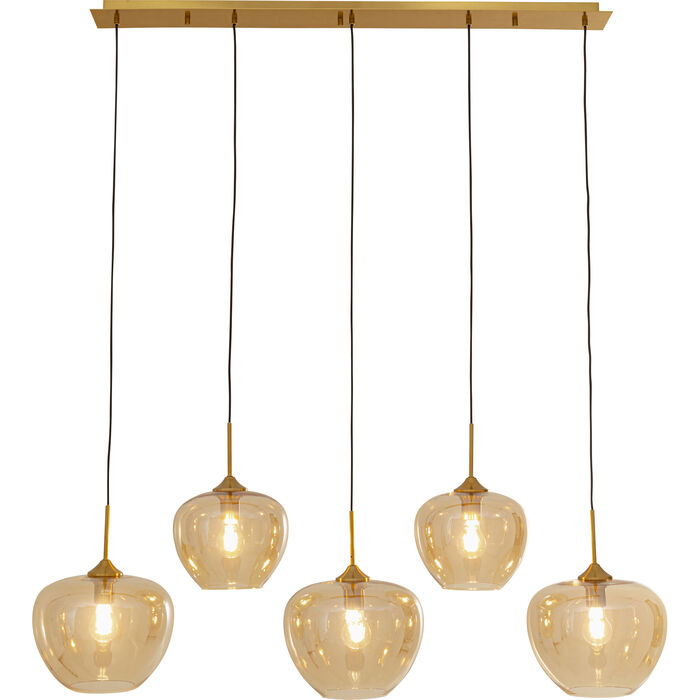 Φωτογραφία προϊόντος: KARE Pendant Lamp Sphere Amber Five 160cm - Χρυσό - 110Μx35Πx160Υ