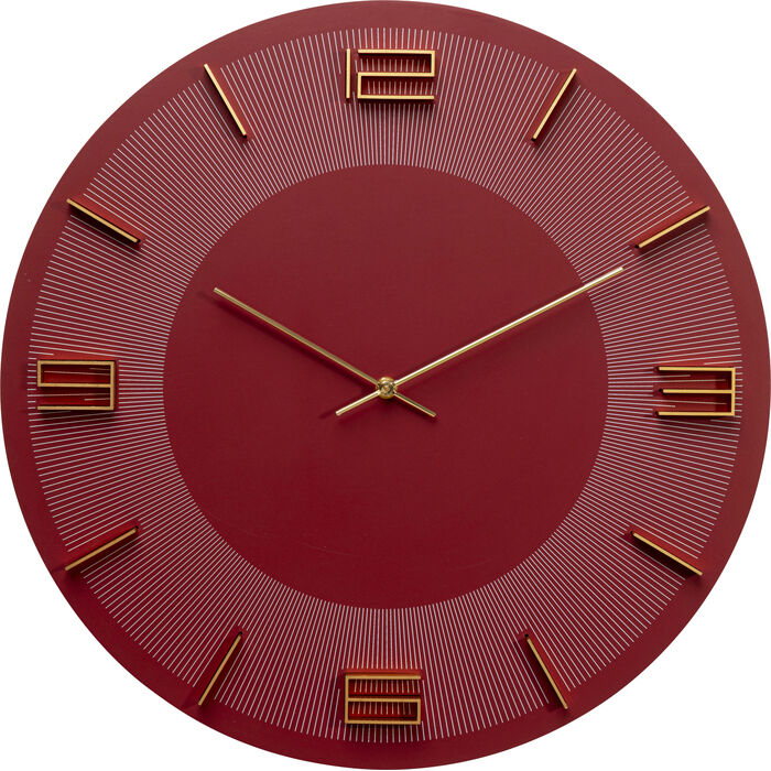 Φωτογραφία προϊόντος: KARE Wall Clock Leonardo Red/Gold Ø49cm - Κόκκινο - 49Μx5Πx49Υ