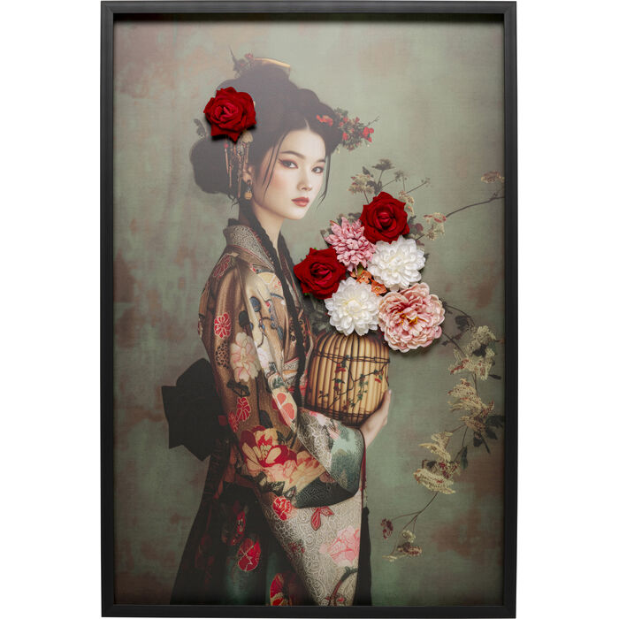 Φωτογραφία προϊόντος: KARE Πίνακας Καμβάς Kimono Girl Κόκκινος 84x4.5x124εκ - Πολύχρωμο - 84Μx5Πx124Υ