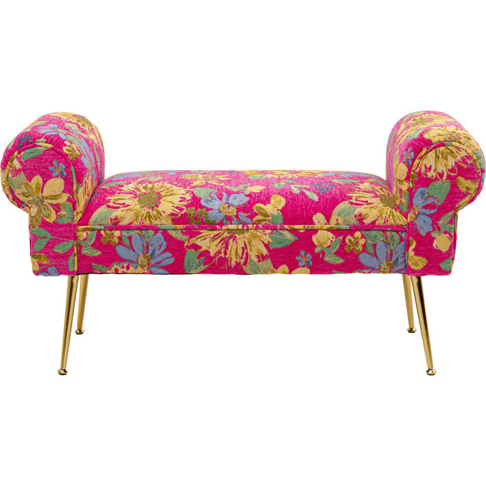 Φωτογραφία προϊόντος: KARE Bench Wing Flower Fever Pink 100cm - Πολύχρωμο - 100Μx35Πx54Υ