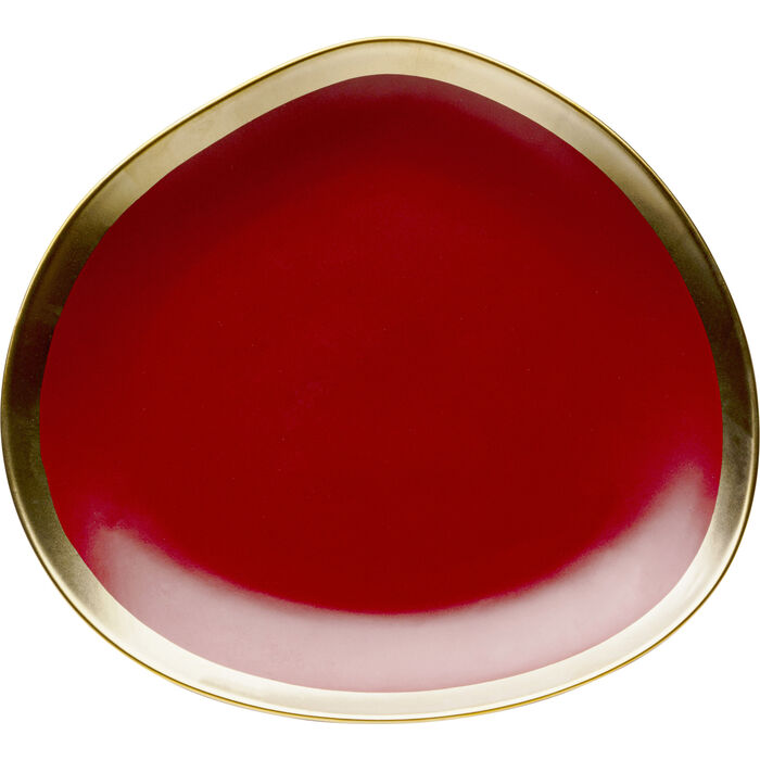Φωτογραφία προϊόντος: KARE Πιάτο Dessert Plate Vibrations Κεραμικό Κόκκινο 20.5*21*2.5εκ. - Κόκκινο - 21Μx21Πx3Υ
