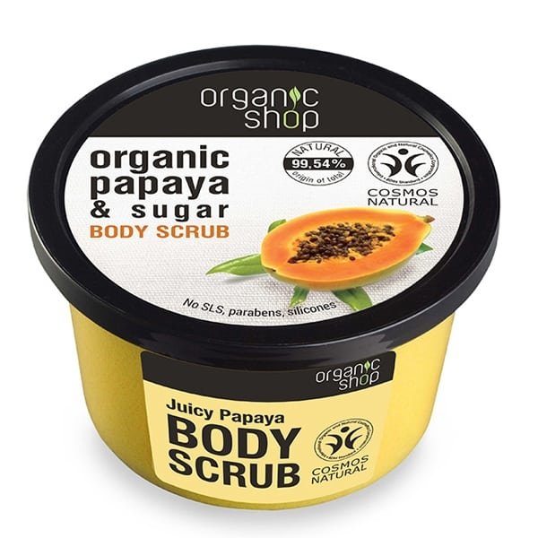 Φωτογραφία προϊόντος: ORGANIC SHOP Body Scrub Juicy Papaya Απολεπιστικό Σώματος, 250ml