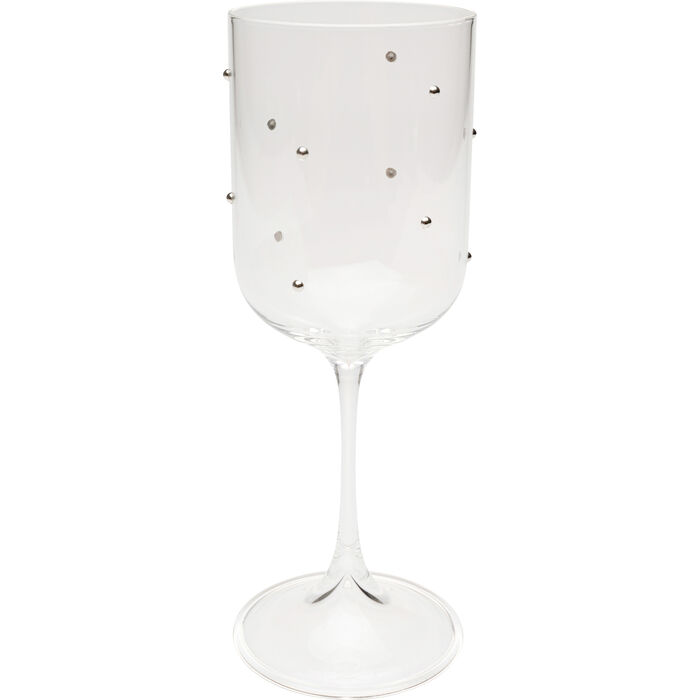 Φωτογραφία προϊόντος: KARE Ποτήρι Κρασί Glam Dots Silver Διάφανο 8*8*21εκ. - Ασημί - 8Μx8Πx21Υ