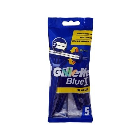 Φωτογραφία προϊόντος: Gillette Blue II Slalom Ξυραφάκια Με Κινούμενες Κεφαλές 5 Τεμάχια