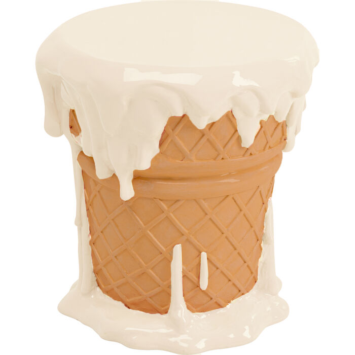 Φωτογραφία προϊόντος: KARE Σκαμπό Ice Cream Vanilla Κεραμικό Μπεζ 36*36*38εκ. - Μπεζ - 36Μx36Πx38Υ