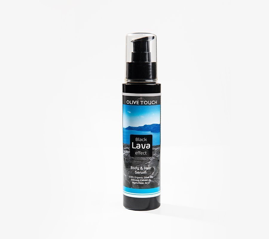 Φωτογραφία προϊόντος: OLIVE TOUCH Black Lava Effect Body &amp; Hair Serum Ορός Περιποίησης Σώματος - Μαλλιών 100ml