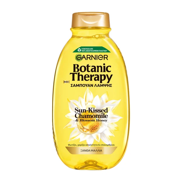 Φωτογραφία προϊόντος: Garnier Botanic Therapy Σαμπουάν Λάμψης Sun-Kissed Chamomile & Blossom Honey 400ml