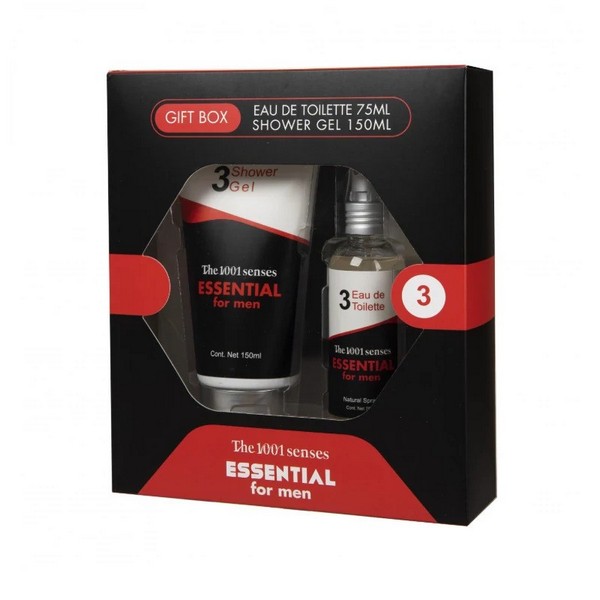 Φωτογραφία προϊόντος: THE 1001 SENSES 1001 Senses Gift For Him 3: Essential Αντρικό Σετ Δώρου Άρωμα Eau de Toilette 75 ml & Shower Gel 150ml