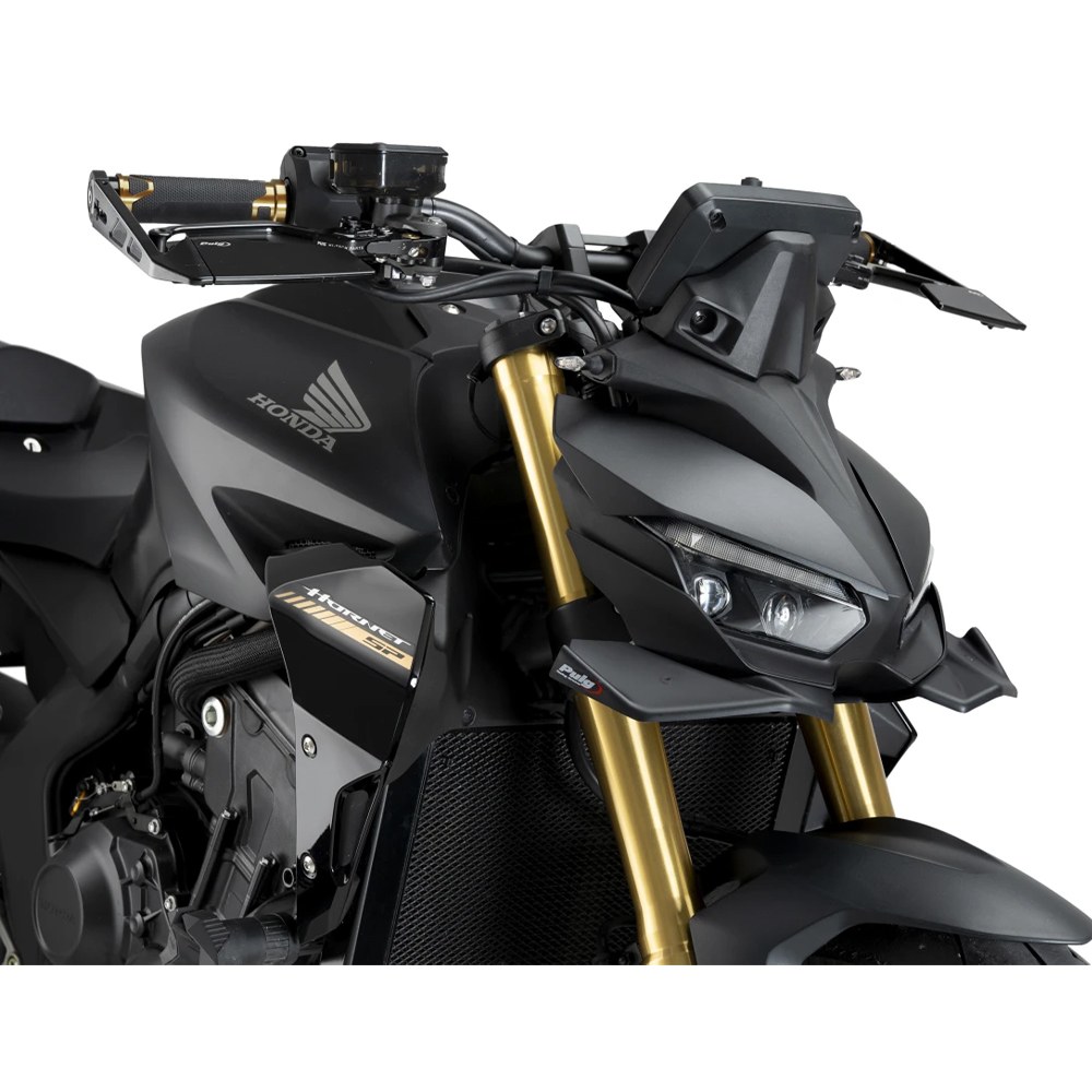 Φωτογραφία προϊόντος: ΜΠΡΟΣΤΙΝΑ SPOILERS NAKED FRONTAL SPOILERS BLACK ΓΙΑ HONDA CB1000 HORNET/ SP '25 22383N | PUIG