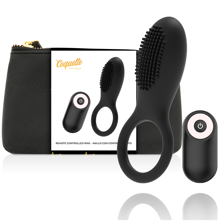 Φωτογραφία προϊόντος: COQUETTE CHIC DESIRE COCK RING REMOTE CONTROL RECHARGEABLE BLACK/ GOLD