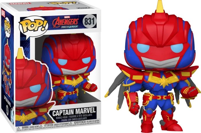 Φωτογραφία προϊόντος: Coolmerch Funko Pop! Marvel: Avengers Mech Strike – Captain Marvel Mech, Vinyl Bobble-Head Figure #831