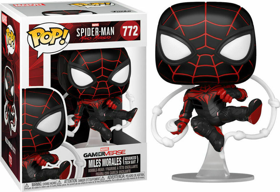 Φωτογραφία προϊόντος: Coolmerch Funko POP! Marvel Gamerverse: Spider-Man Miles Morales - Miles Morales (Advanced Tech Suit) #772 Bobble-Head Vinyl Figure