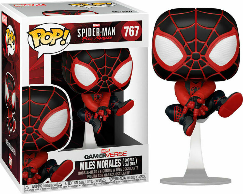 Φωτογραφία προϊόντος: Coolmerch Funko POP! Marvel Gamerverse: Spider-Man Miles Morales - Miles Morales (Bodega Cat Suit) #767 Bobble-Head Vinyl Figure