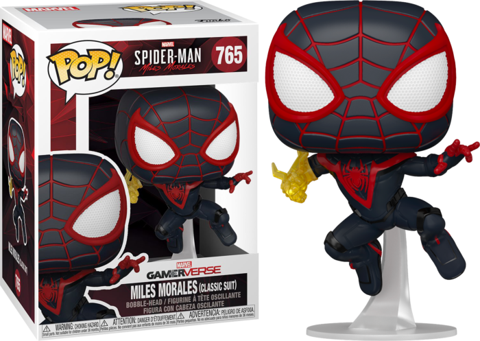 Φωτογραφία προϊόντος: Coolmerch Funko Pop! Marvel: Spider-Man – Miles Morales (Classic Suit), Vinyl Bobble-Head Figure #765
