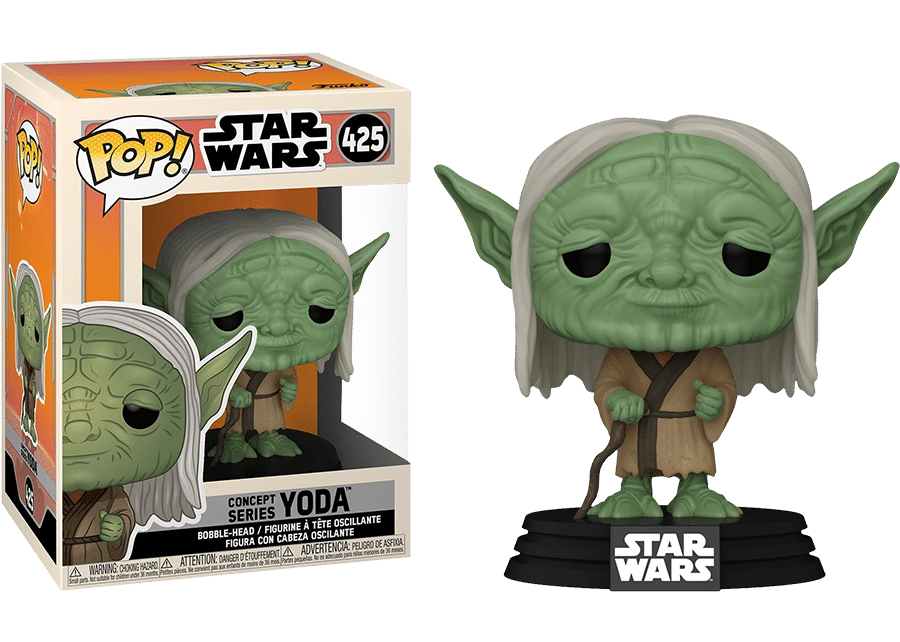 Φωτογραφία προϊόντος: Coolmerch Funko Pop! Star Wars: Concept Series Yoda, Vinyl Bobble-Head Figure #425