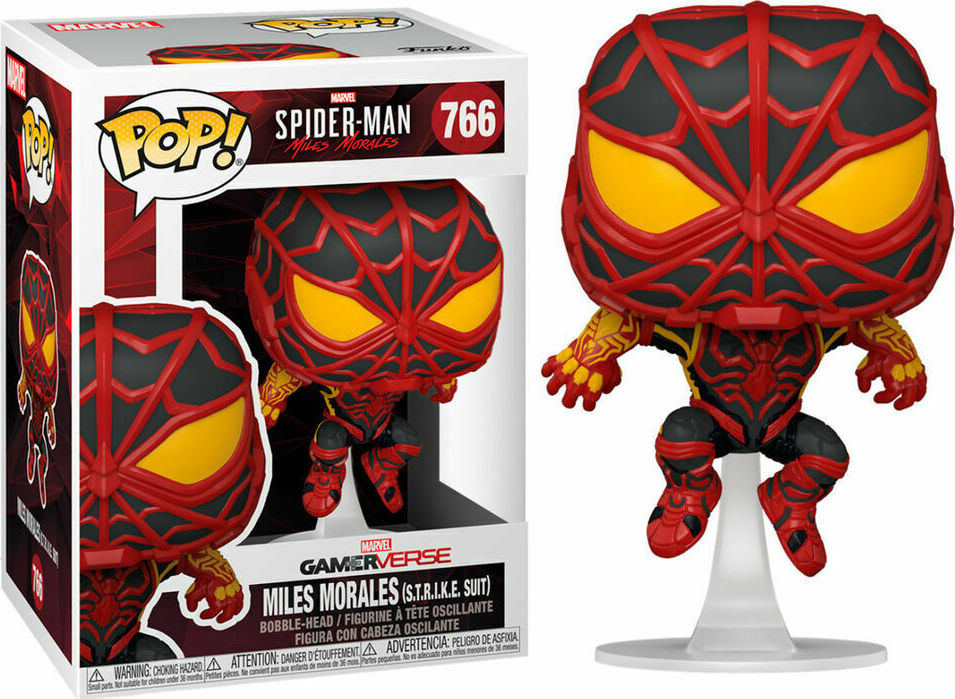 Φωτογραφία προϊόντος: Coolmerch Funko Pop! Marvel: Spider-Man – Miles Morales (S.T.R.I.K.E. Suit), Vinyl Bobble-Head Figure #766