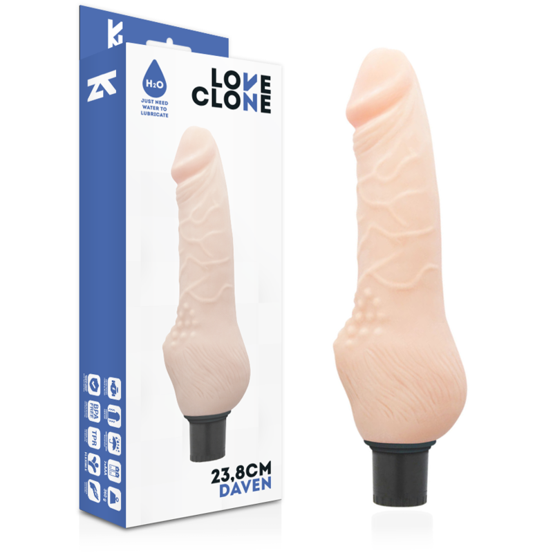 Φωτογραφία προϊόντος: LOVECLONE DAVEN SELF LUBRICATION DONG FLESH 23.8 CM