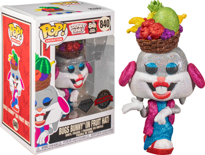 Φωτογραφία προϊόντος: Coolmerch Funko POP! Animation: Looney Tunes - Bugs Bunny in Fruit Hat (Diamond Collection - Special Edition), Vinyl Figure #840
