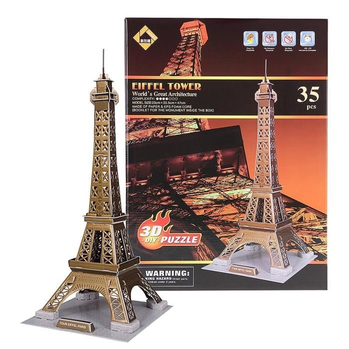 Φωτογραφία προϊόντος: Coolmerch Eiffel Tower 3D Puzzle 35 Pieces Building Set
