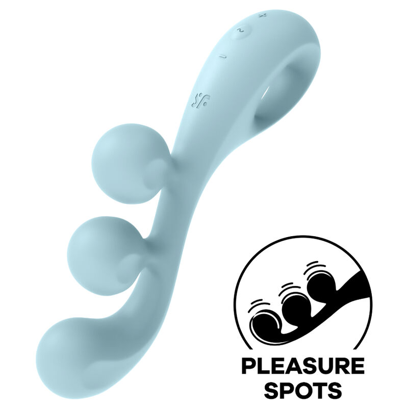 Φωτογραφία προϊόντος: SATISFYER TRI BALL 2 MULTI VIBRATOR - BLUE