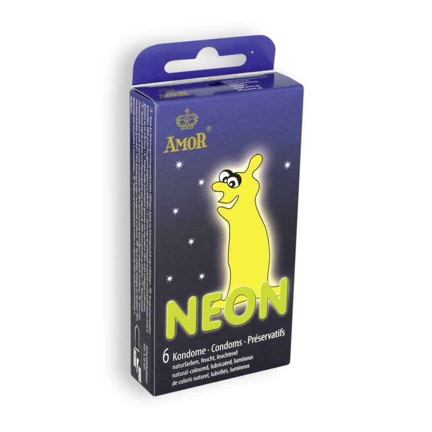Φωτογραφία προϊόντος: AMOR NEON GLOWING CONDOMS 6 UNITS