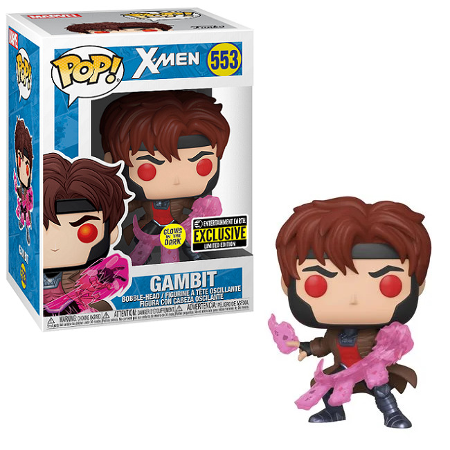 Φωτογραφία προϊόντος: Funko Pop! X-Men Gambit with Cards Translucent Glow in the Dark Special Edition #553