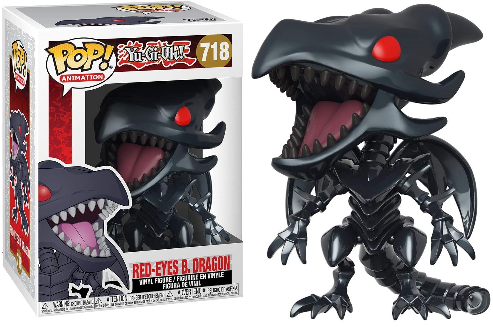 Φωτογραφία προϊόντος: Funko Pop! Animation: Yu-Gi-Oh! Red-Eyes Black Dragon Vinyl Figure #718