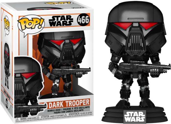 Φωτογραφία προϊόντος: Funko POP! Star Wars: The Mandalorian - Dark Trooper Vinyl Bobble-Head Figure #466