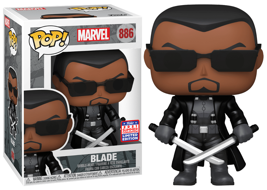 Φωτογραφία προϊόντος: Coolmerch Funko POP! Marvel: Blade (Funko 2021 Summer Convention – Limited Edition), Vinyl Bobble-Head Figure #886