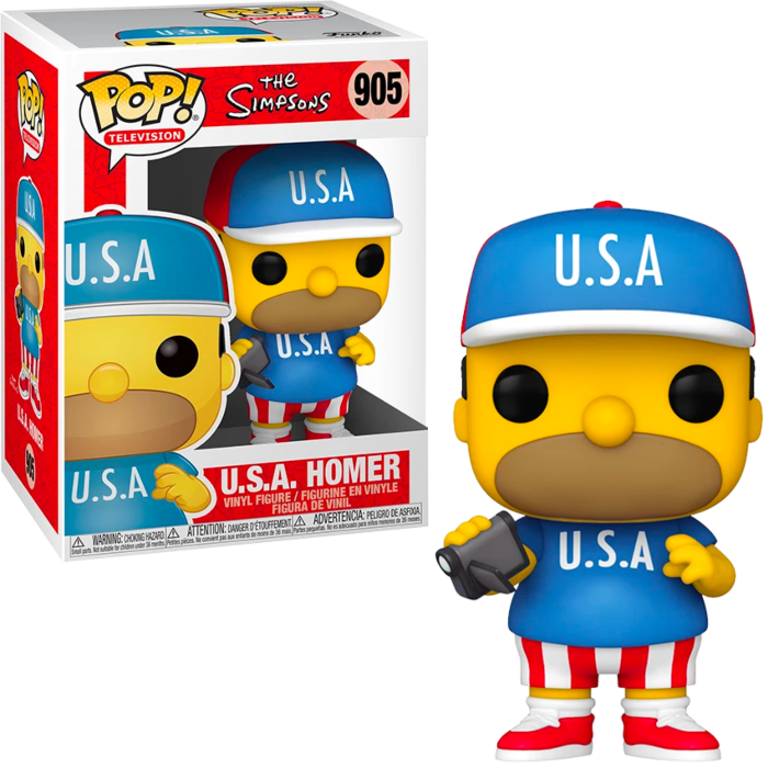 Φωτογραφία προϊόντος: Funko Pop! Television: The Simpsons - U.S.A. Homer Vinyl Figure #905