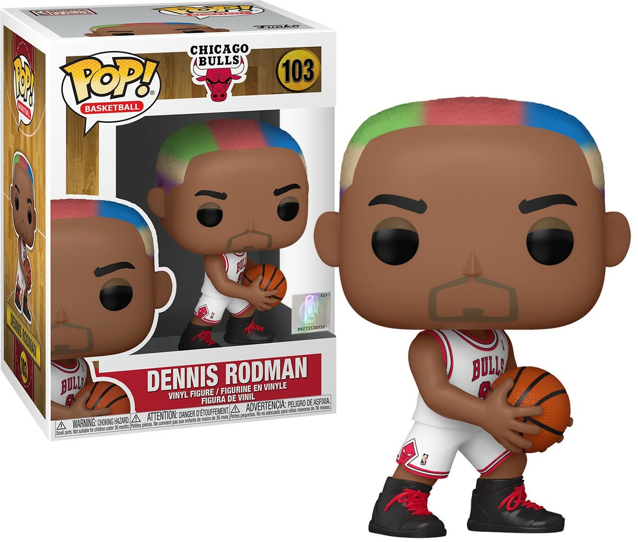 Φωτογραφία προϊόντος: Funko Pop! NBA Basketball Chicago Bulls – Dennis Rodman (Home Jersey) #103