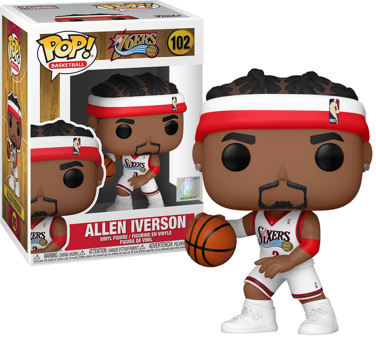 Φωτογραφία προϊόντος: Funko Pop! NBA Basketball: 76ers – Allen Iverson (Home Jersey) #102